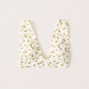 Abercrombie lemon print bikini top